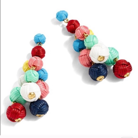 NWT J. Crew knot chandelier earrings - Picture 5 of 6